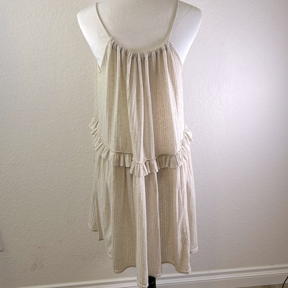 Free People Beach Rosaline Hi-Low Tunic Dress in Tan (M) EUC - Picture 5 of 6